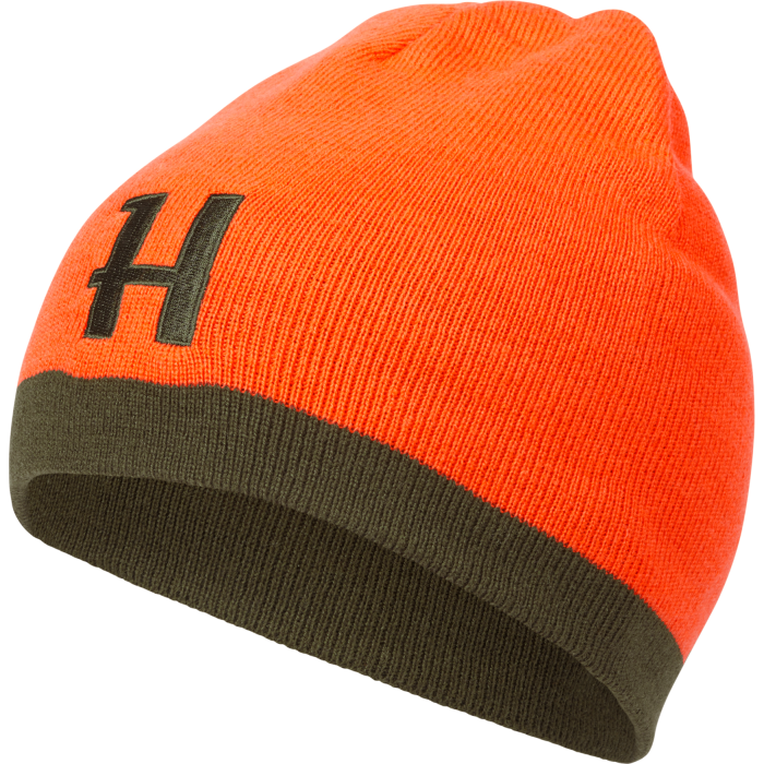 Dwustronna czapka Harkila reversible beanie - Willow green/Orange (105080099)