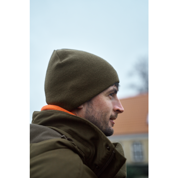 Dwustronna czapka Harkila reversible beanie - Willow green/Orange (105080099)
