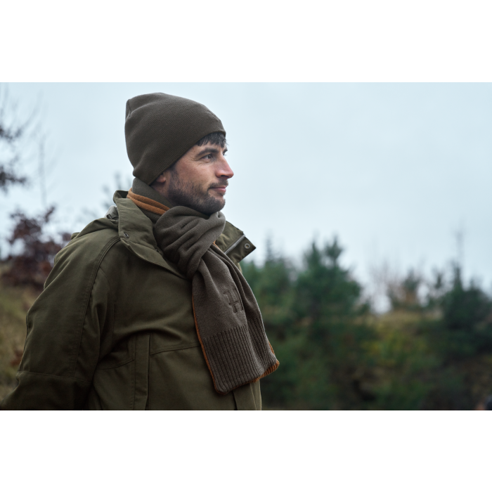 Dwustronna czapka Harkila reversible beanie - Shadow brown/Rustique clay (105081042)