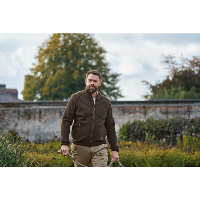 Kurtka polarowa Harkila Sandhem sherpa - Demitasse brown (10525101600)