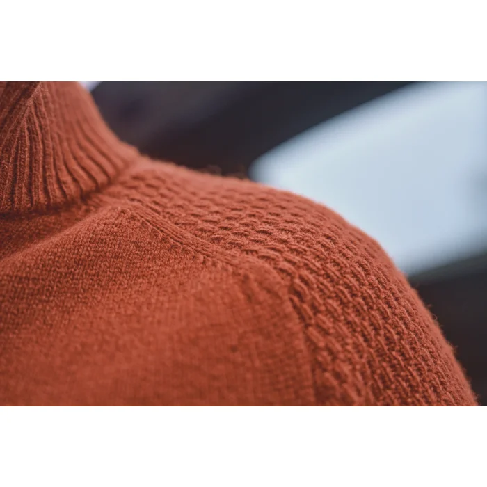 Sweter Harkila Vincent merino half zip - Bombay brown (106080065)