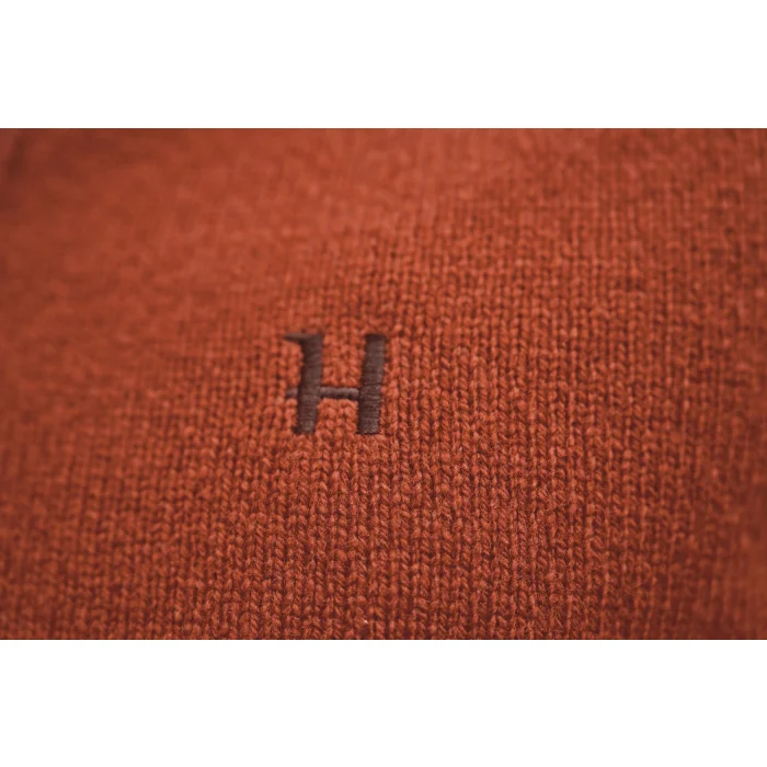 Sweter Harkila Vincent merino half zip - Bombay brown (106080065)