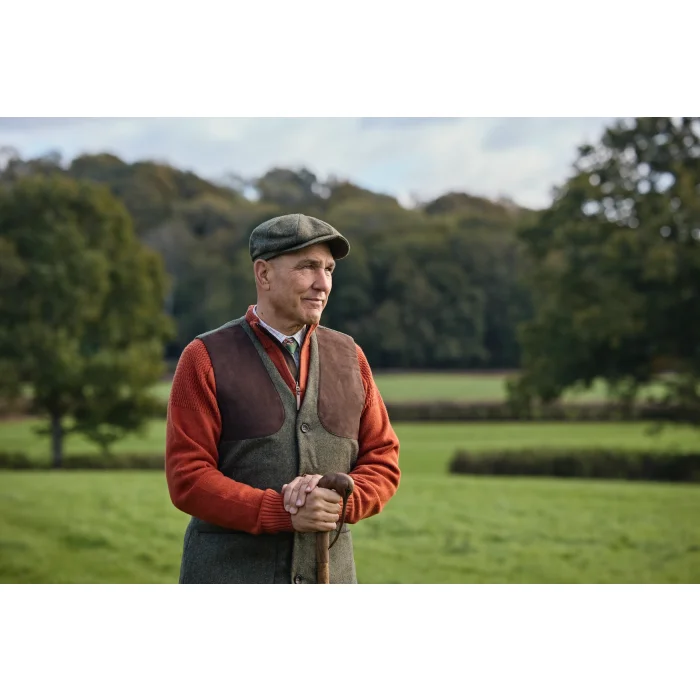 Sweter Harkila Vincent merino half zip - Bombay brown (106080065)