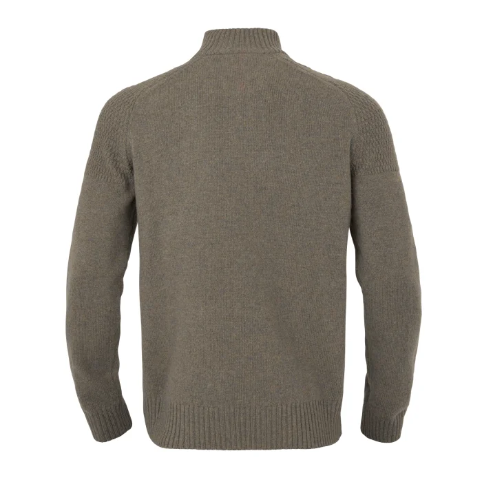 Sweter Harkila Vincent merino half zip - Dark sand (106080206)