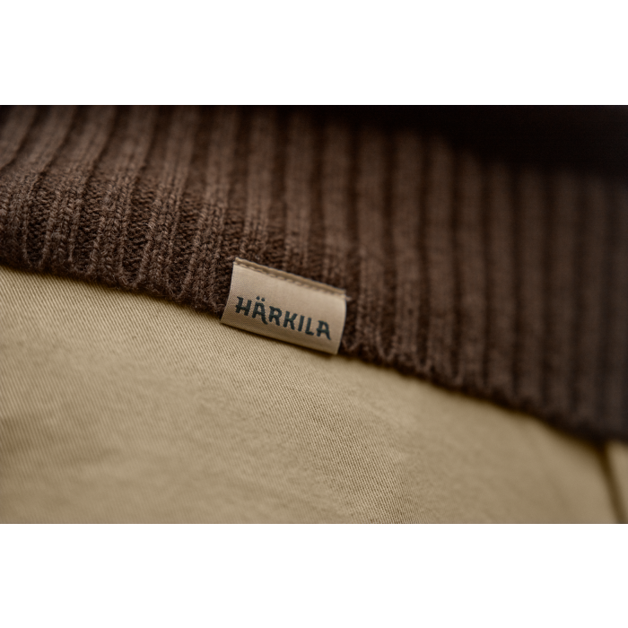 Sweter Harkila Vincent merino half zip - Demitasse brown (106081016)