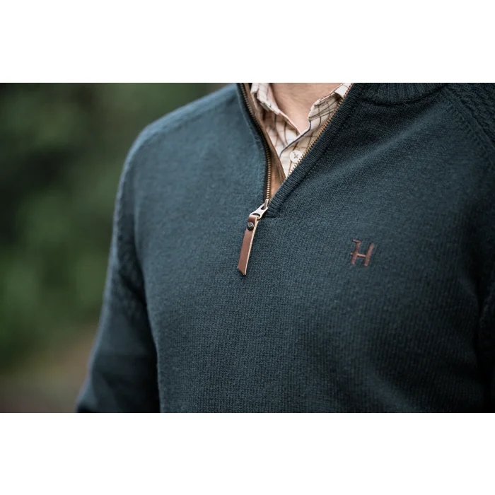 Sweter Harkila Vincent merino half zip - Dark navy (106085001)