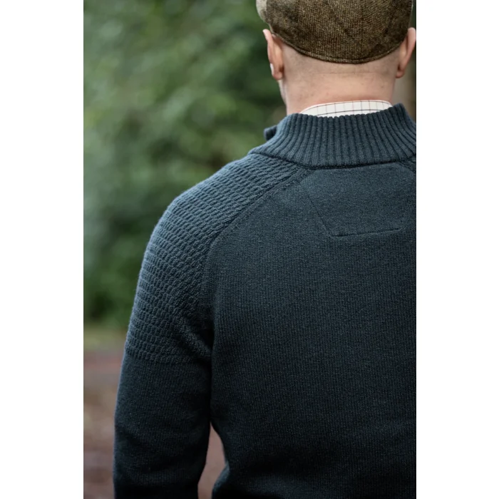 Sweter Harkila Vincent merino half zip - Dark navy (106085001)