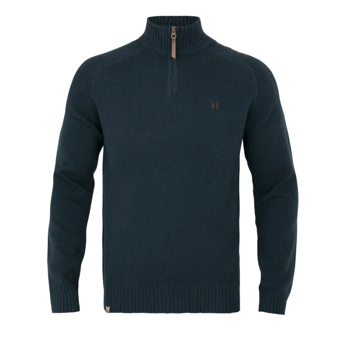 Sweter Harkila Vincent merino half zip - Dark navy (106085001)