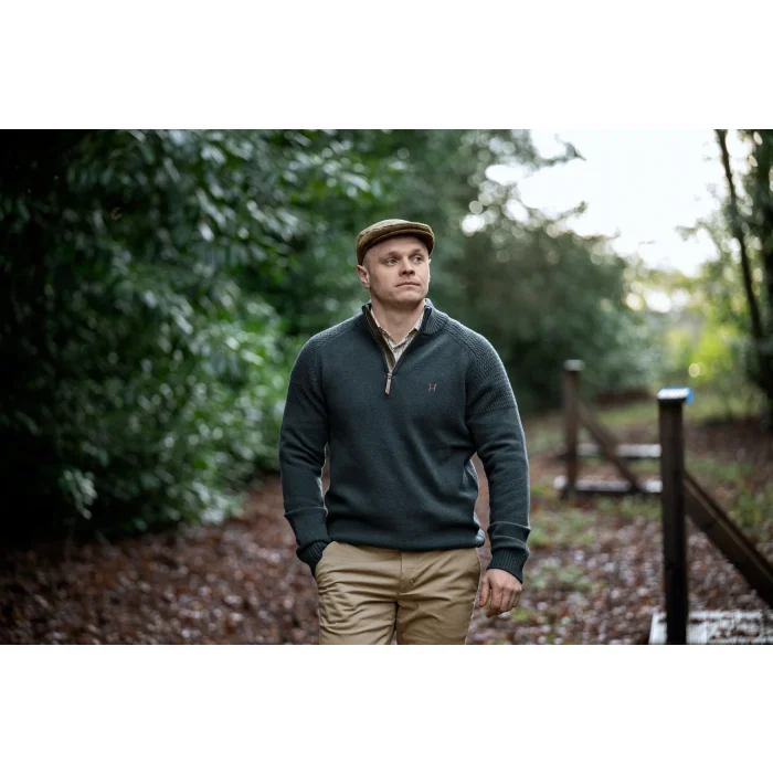Sweter Harkila Vincent merino half zip - Dark navy (106085001)