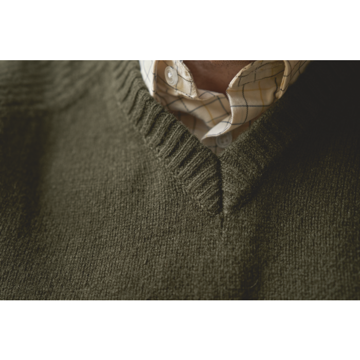 Sweter HARKILA Vincent Merino v-neck - Rosin (10609004700)
