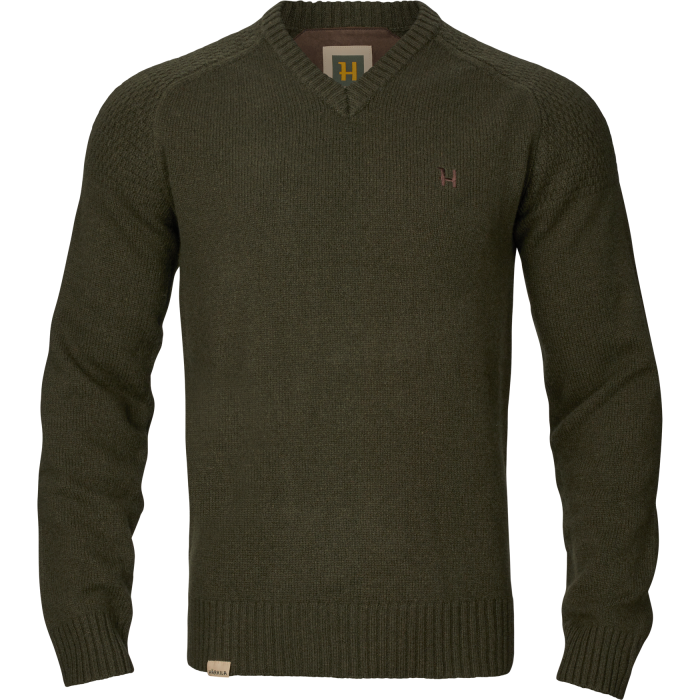 Sweter HARKILA Vincent Merino v-neck - Rosin (10609004700)