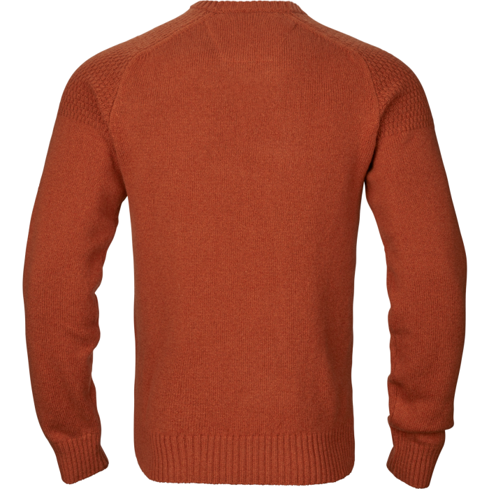 Sweter HARKILA Vincent Merino v-neck - Bombay brown (10609006500)