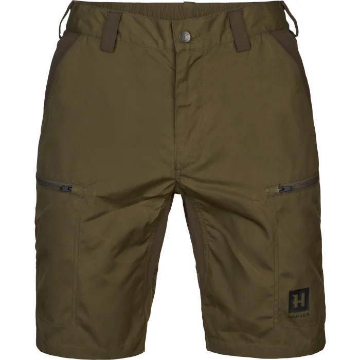 Spodenki HARKILA Fjell Shorts - Dark Olive / Willow Green (106100091)