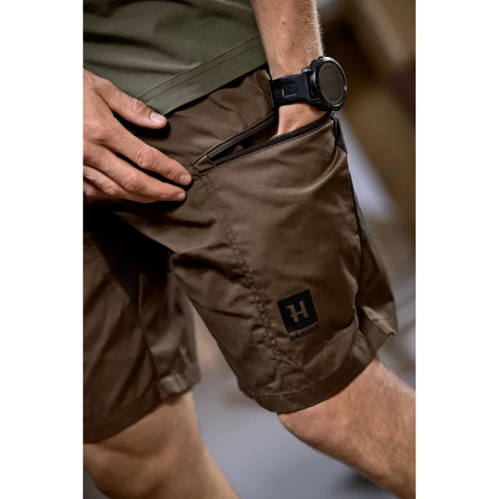 Spodenki HARKILA Fjell Shorts - Dark earth / Shadow brown (106101049)