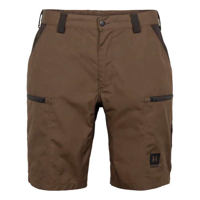 Spodenki HARKILA Fjell Shorts - Dark earth / Shadow brown (106101049)
