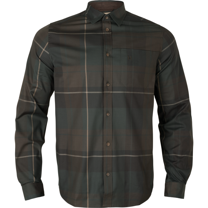 Koszula Harkila Akse L/S Shadow brown check (107238009)