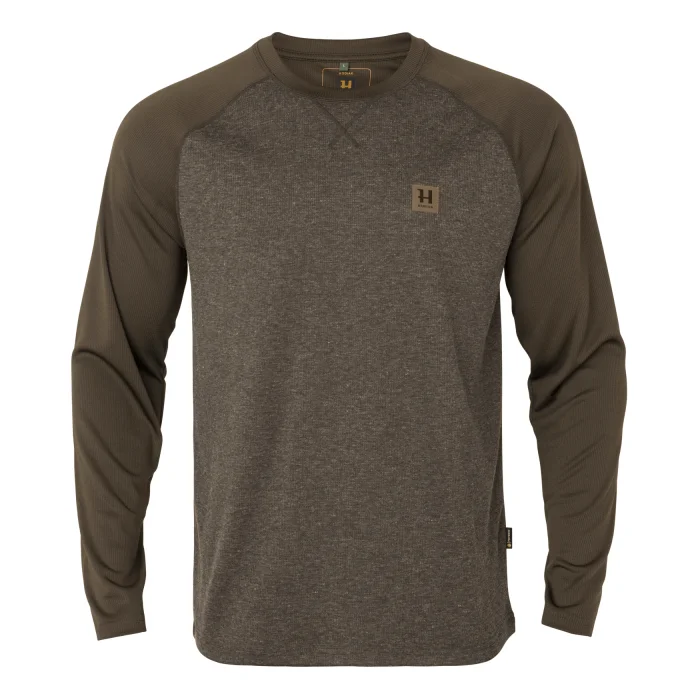 Koszulka HARKILA Kodiak CleverWool L/S - Dark hunting green (108030174)
