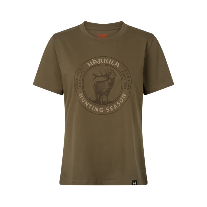 Koszulka damska Harkila Stag Badge S/S Beech (108310202)
