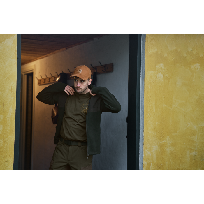 Koszulka HARKILA - Game S/S - Willow green stag (108550188)