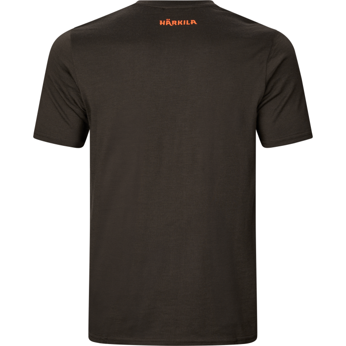 Koszulka HARKILA - Game S/S - Shadow brown wildboar (108551053)