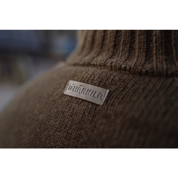 Sweter myśliwski HARKILA Annaboda WSP knit half zip - Willow green (108890029)