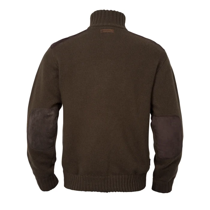 Sweter myśliwski HARKILA Annaboda WSP knit half zip - Demitasse brown (108891016)