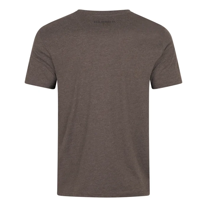 Koszulka HARKILA - Identity S/S Brown Melange (10964106100)