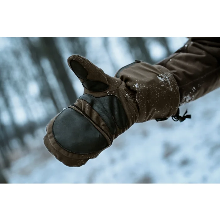 Rękawice podgrzewane HARKILA Heat HSP fold-back mittens - Hunting green (109790011)