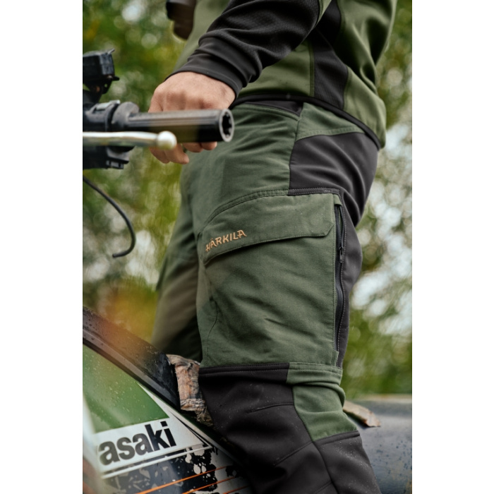 Spodnie Harkila Scandinavian duffel green/ zielono-czarny (110127889)