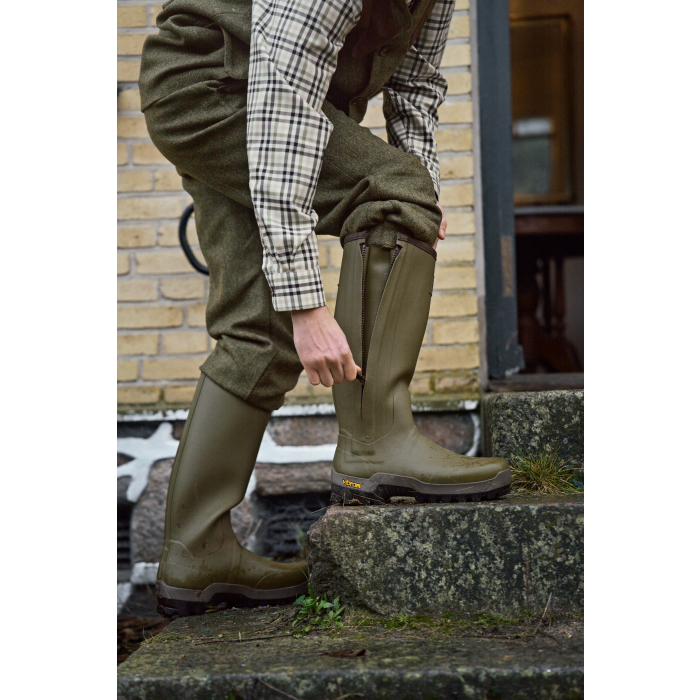 Kalosze HARKILA Forester Zip Rubber - Dark Olive (11059000124)