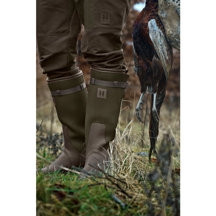 Kalosze HARKILA Forester Textile Rubber - Willow green/Deep brown (110610018)