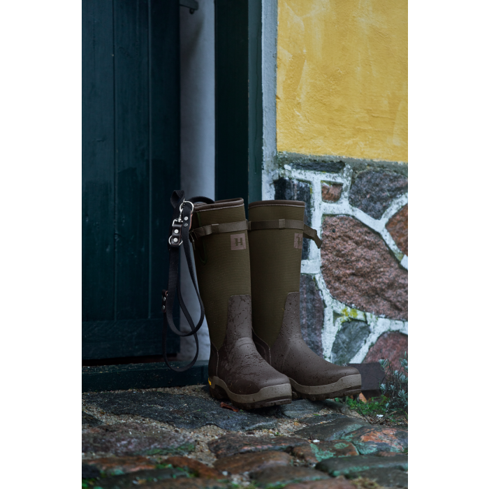 Kalosze HARKILA Forester Textile Rubber - Willow green/Deep brown (110610018)