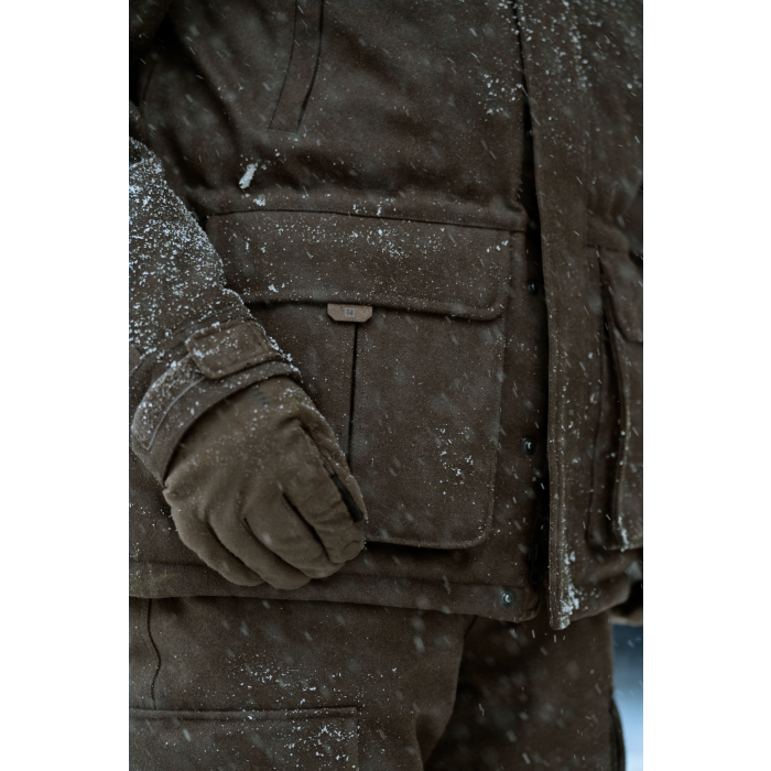 Kurtka Harkila Kodiak CleverWool HSP Insulated - Dark hunting green/Shadow brown