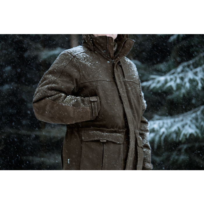 Kurtka Harkila Kodiak CleverWool HSP Insulated - Dark hunting green/Shadow brown