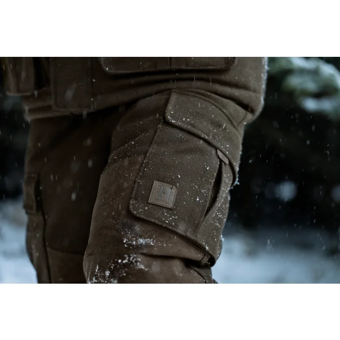Spodnie Harkila Kodiak CleverWool HSP Insulated - Dark hunting green/Shadow brown (111430169)