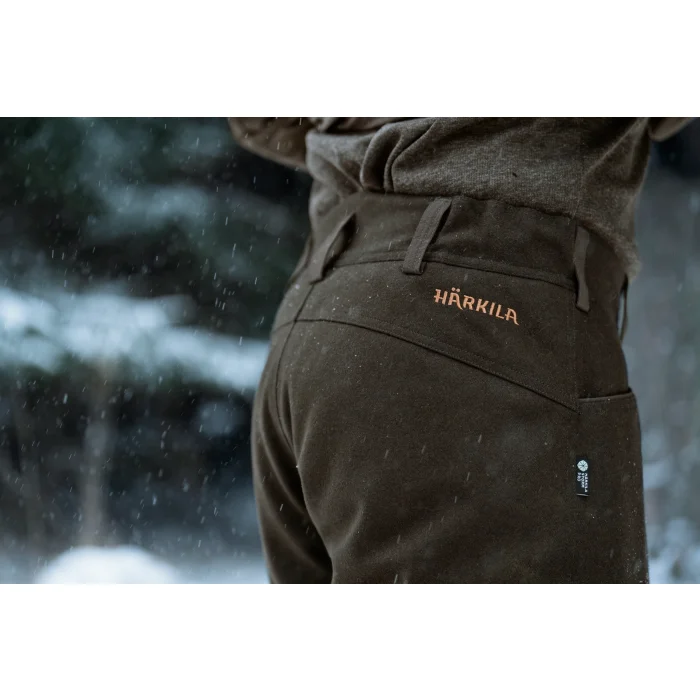 Spodnie Harkila Kodiak CleverWool HSP Insulated - Dark hunting green/Shadow brown (111430169)