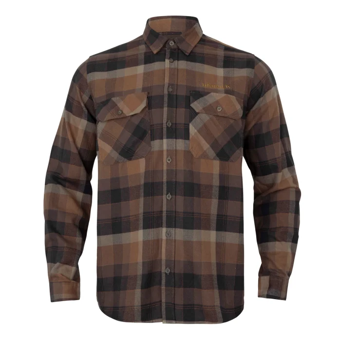 Koszula męska Harkila Asmund L/S - Rust brown check (112011060)
