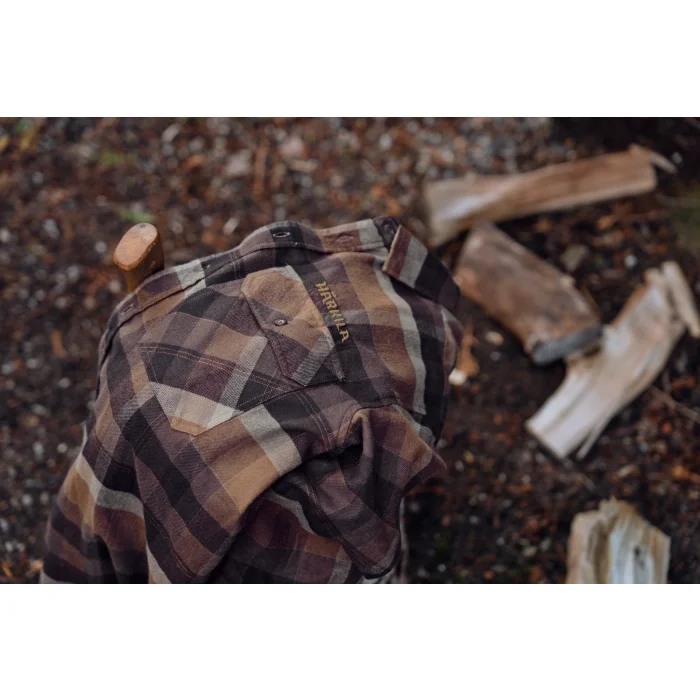 Koszula męska Harkila Asmund L/S - Rust brown check (112011060)