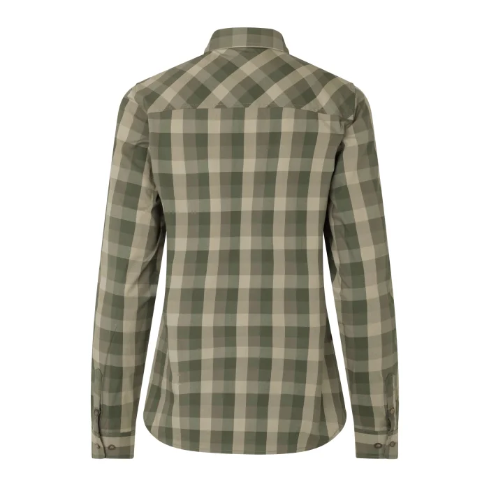 Koszula damska Harkila Akeena L/S - Forest night check (112160200)