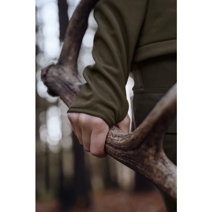 Kurtka Damska HARKILA Scandinavian softshell - Willow green/Shadow brown (112440022)