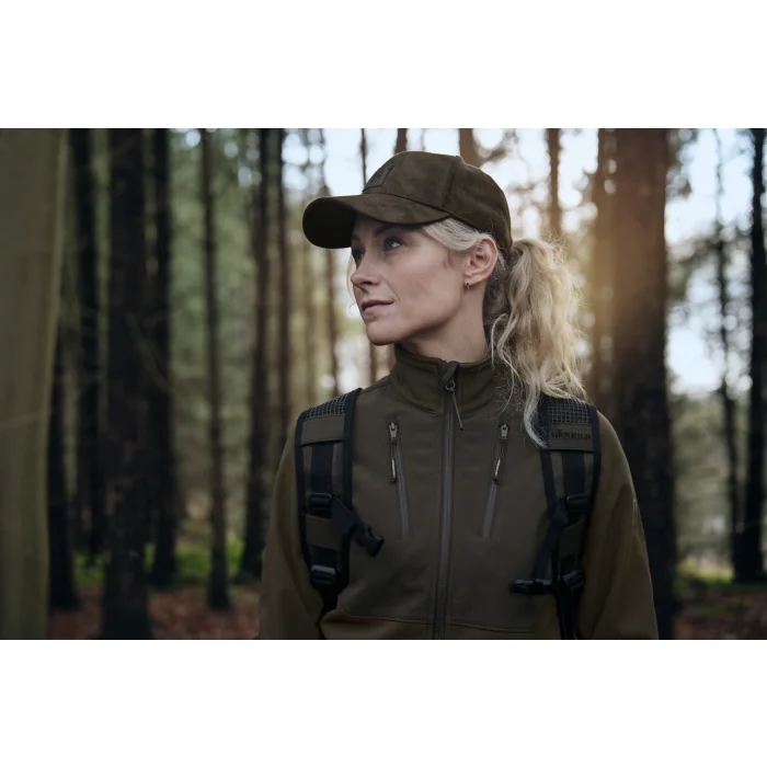 Kurtka Damska HARKILA Scandinavian softshell - Willow green/Shadow brown (112440022)