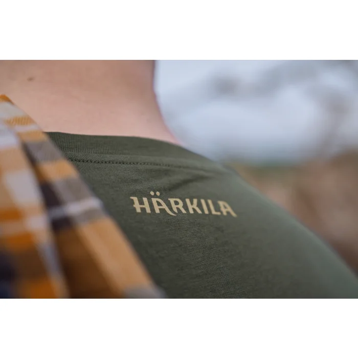 Koszulka HARKILA - Wildboar Logo S/S - Forest Night (112800076)
