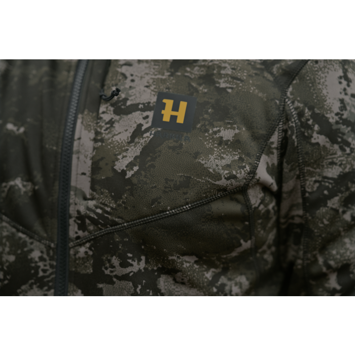 Kurtka męska Harkila NOCTYX camo full zip fleece - AXIS MSP Black (114866001)