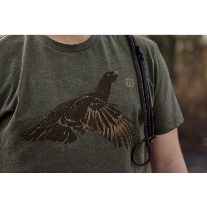 Koszulka HARKILA - Topp S/S - Forest Night Grouse (117390193)