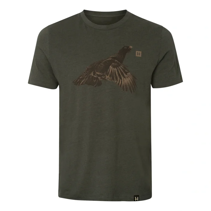 Koszulka HARKILA - Topp S/S - Forest Night Grouse (117390193)
