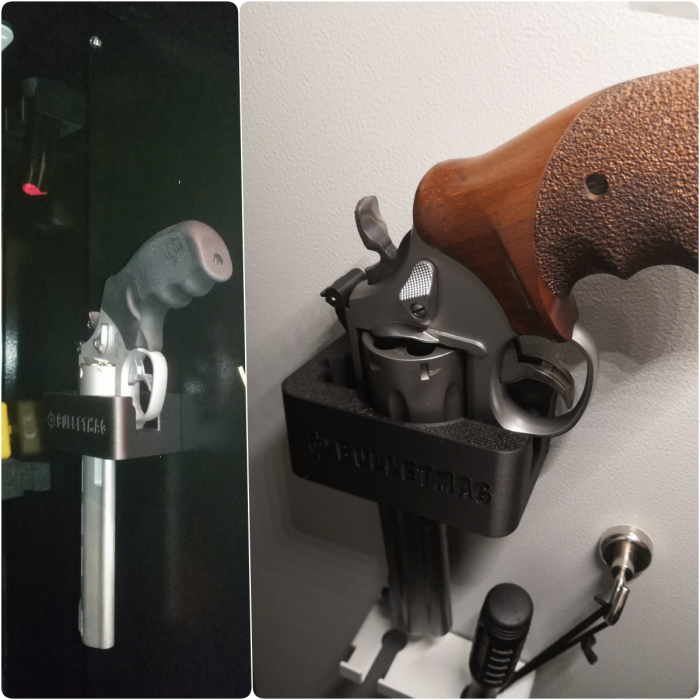 BULLETMAG - UCHWYT UNIWERSALNY NA REWOLWER DUŻY, PRAWY (MAGNETYCZNY) - CZARNY