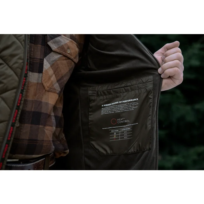 Kamizelka Podgrzewana Harkila Heat Insulated - Willow green/Shadow brown (120780022)