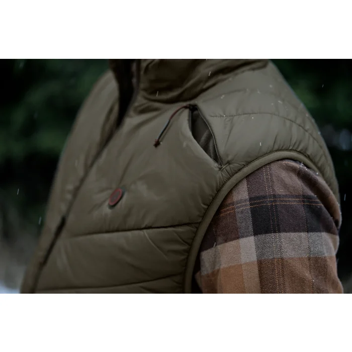 Kamizelka Podgrzewana Harkila Heat Insulated - Willow green/Shadow brown (120780022)