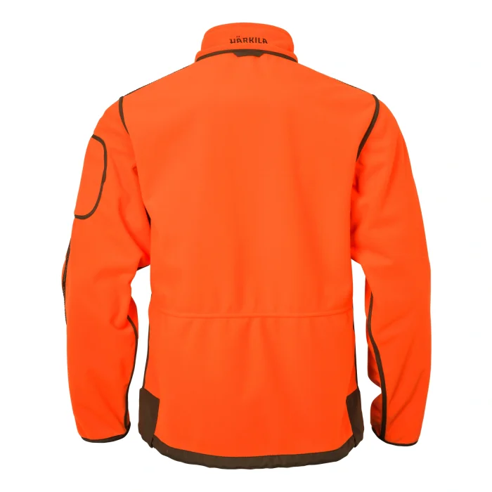 Polarowa kurtka dwustronna HARKILA Kamko Blaze rev. fleece - Orange blaze/Willow green GORE-TEX WINDSTOPPER (121933006)