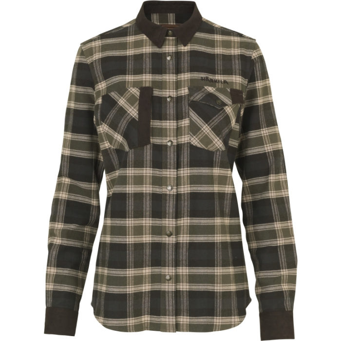 Damska koszula z długim rękawem Harkila Aivak oliwka 140112877